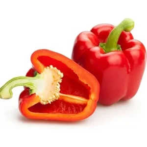 2 Live Red Sweet Bell Pepper Plants, Big Fruit Sweet Peppers, 4-6 Inches Tall, Ready to Grow