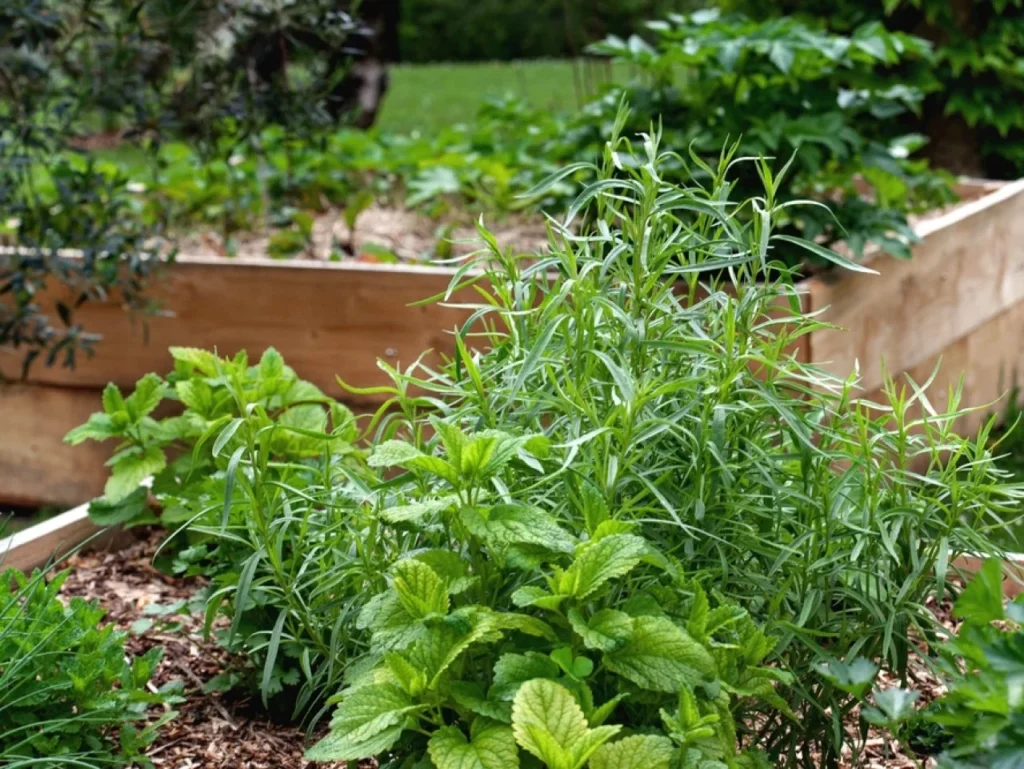 Growing French Tarragon in Containers with herbs 