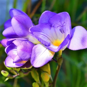 Royal Blue Freesia - 15 Bulbs Per Pack - Vibrant Spring Blooms