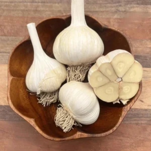 1 Pound German Garlic Bulbs for Planting and Gardening, Hardneck Garlic Tubers, Heirloom White Garlic Bulbs