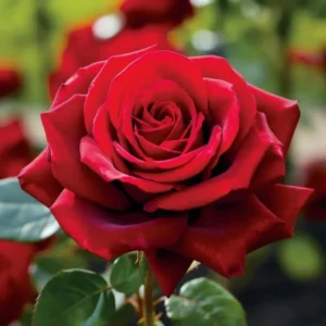Rose Bush Live Plant Hybrid Tea Rose 5-9 Inch Red Fragrant Flowers