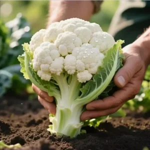 Set 3 Cauliflower Live Starter Plants - Vegetable Garden, 4-6 Inch Tall - Image 2