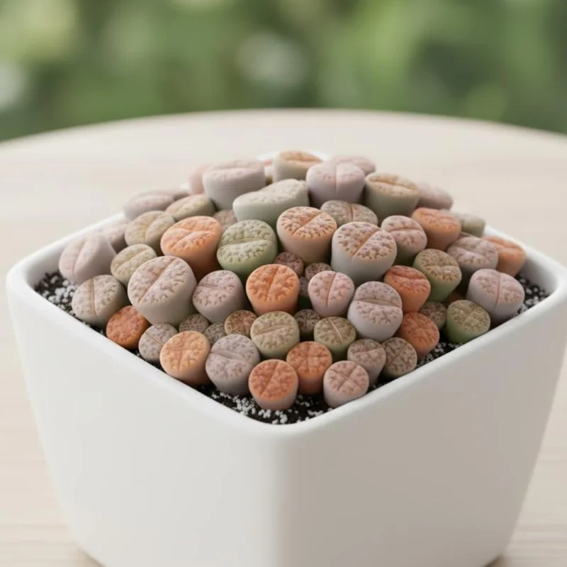 10 Lithops Live Plants - Mixed Living Stones Succulents for Indoor Garden - Image 5