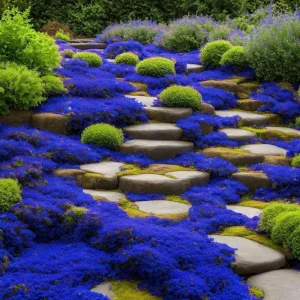 100 Blue Creeping Thyme Seeds – Perennial Ground Cover Plant Seeds – Outdoor - Image 2