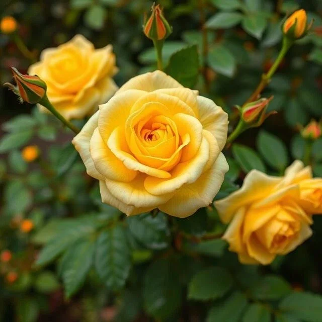20 Yellow Climbing Rose Seeds - Non-GMO Heirloom Variety for Outdoor Gardens - Image 1