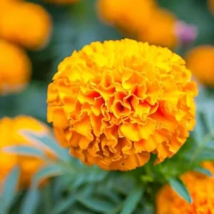 African Marigold Crackerjack Live Plants – 3-Pack – 4 to 6 Inch Tall – Outdoor Garden Flowers - Image 8
