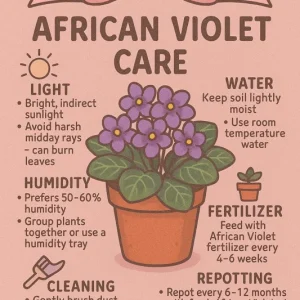 African Violet Live Plant - Young Starter, Future Blooms, 4 Inch Pot, Indoor - Image 5