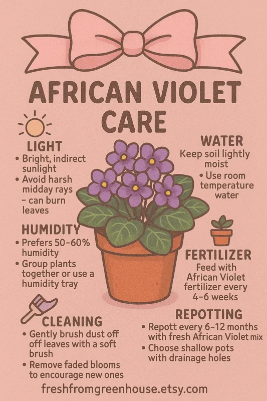 Apache Redcoats African Violet Live Plant - 4 Inch Pot, Potted Houseplant - Image 5