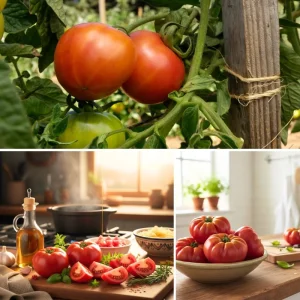 Beefsteak Tomato Plant, 6 to 8 Inc Tall, Large Red Tomatos, Patio and Garden, 2 Plants in Pot - Image 4