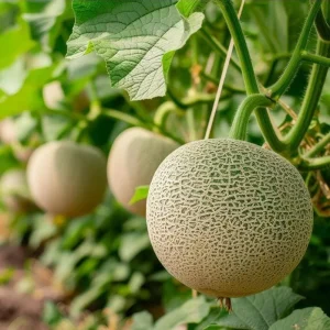 Cantaloupe Live Plants for Planting – 2 Plants, 3 to 5 Inch Tall Melon - Image 2