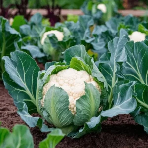 Cauliflower Live Plant - 2 Pack Vegetable Starter Plants - 4-6 Inch Tall - Image 1