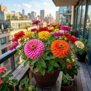 Multicolor Zinnia Live Plant – Vibrant Blooms, 8-12 Inches Tall, for Garden & Containers - Image 5