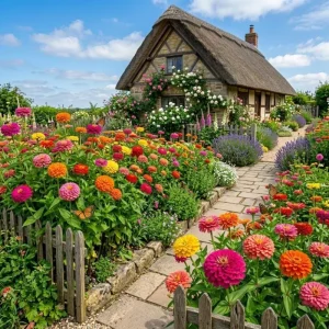 Multicolor Zinnia Live Plant – Vibrant Blooms, 8-12 Inches Tall, for Garden & Containers - Image 7