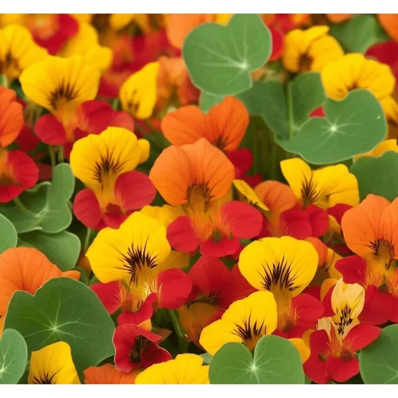 Nasturtium Live Plant - Climbing Flowers, 4 Inch Pot, Outdoor - Image 4