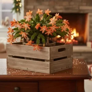Orange Thanksgiving Cactus Live Plant – 8 Inch Tall, 6 Inch Pot – Holiday Blooming Houseplant - Image 5