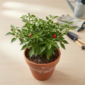 Pequin Pepper Live Plant – 3-5 Inch Tall, Edible Hot Peppers, Patio & Garden - Image 5