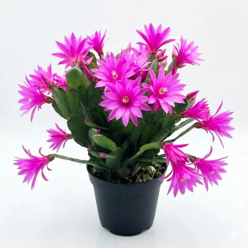 Pink Easter Cactus Live Plant - 4 inch Pot, 4-6 Inch Tall Indoor Houseplant - Image 1