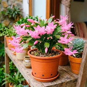 Pink Easter Cactus Live Plant – 4 Inch Pot – Vibrant Blooming Cactus – Indoor/Outdoor - Image 1