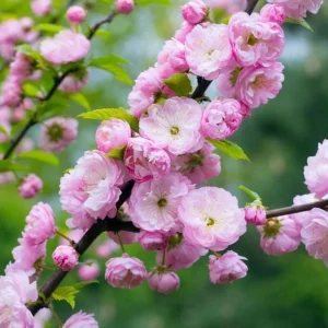 Pink Flowering Almond Tree Live Plant – Quart Pot Shrub for Spring Blooming - Image 4