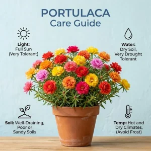 Set of 4 Portulaca Live Plants, 4-6 Inch Tall Moss Rose, Colorful Outdoor Flowers - Image 7