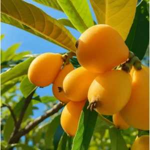 Shambala Loquat Tree Live Plant 5-8 Inch Tall in 4