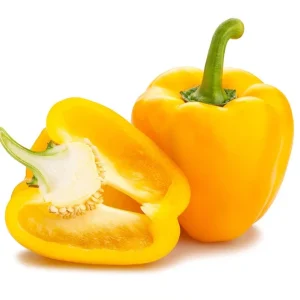Yellow Bell Pepper Live Plant - 3-5 Inch Tall, 2 Plants for Garden - Image 1