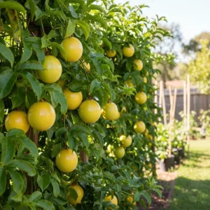 Yellow Passion Fruit Live Plant – Sweet Passiflora Vine – 3-5 Inches Tall – Outdoor - Image 3