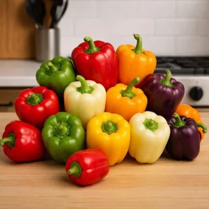 100 Rainbow Bell Pepper Seeds – Sweet Non-GMO Mixed Colors for Garden - Image 2