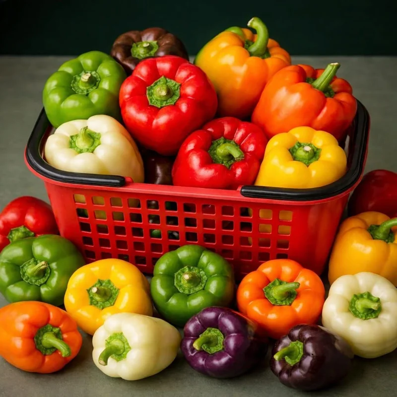 100 Rainbow Bell Pepper Seeds – Sweet Non-GMO Mixed Colors for Garden - Image 3