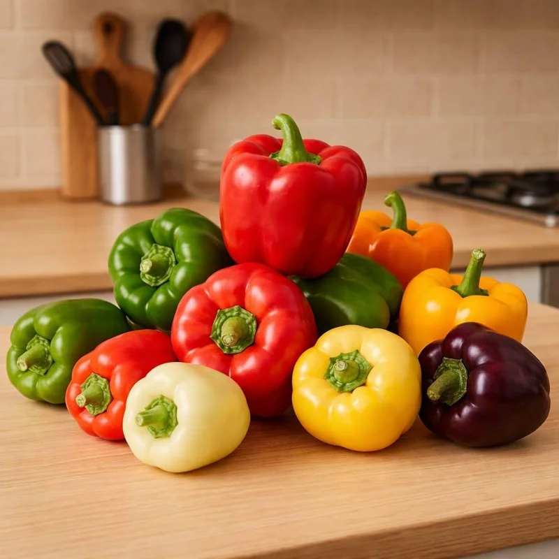 100 Rainbow Bell Pepper Seeds – Sweet Non-GMO Mixed Colors for Garden - Image 4