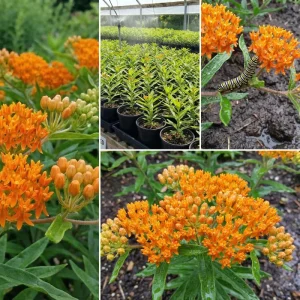 2 Orange Milkweed Live Plants 4-7 Inch Tall - Asclepias Tuberosa, Butterfly Weed, Pollinator Garden - Image 4