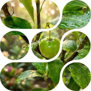 Barbados Cherry Live Plant 4-7” Tall – Acerola Cherry Tree Starter Tropical Outdoor/Indoor - Image 4