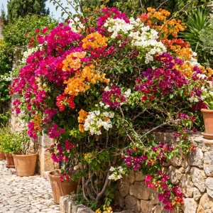 Bougainvillea Live Plant – 2 Mix Varieties – 4-7 Inches Tall – Outdoor Flowering Shrub - Image 2
