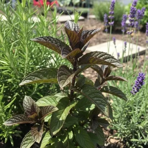 Chocolate Mint Live Herb Plant - 3.5 Inch Pot, Fragrant Edible Leaves, 3-5 Inches Tall for Outdoor Gardening - Image 3