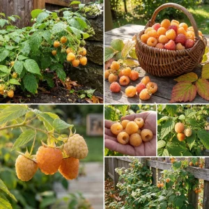 Fall Gold Raspberry Live Plant 4-7” Tall – Everbearing Yellow Berry Bush for Home Garden - Image 6