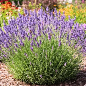 Lavender Live Plant in 4 Inch Pot, 4-5 Inches Tall, Vibrant Purple Flowers - Image 1
