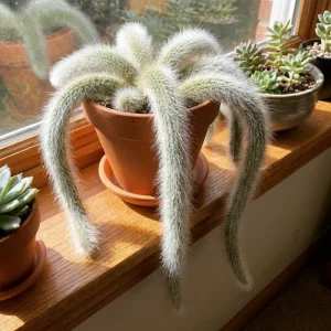 Monkey Tail Cactus Live Plant - 2 Inch Pot, 3-5