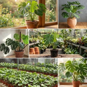 Monstera Deliciosa Live Plant – Swiss Cheese Plant, 4-6 Inch Tall Houseplant - Image 3