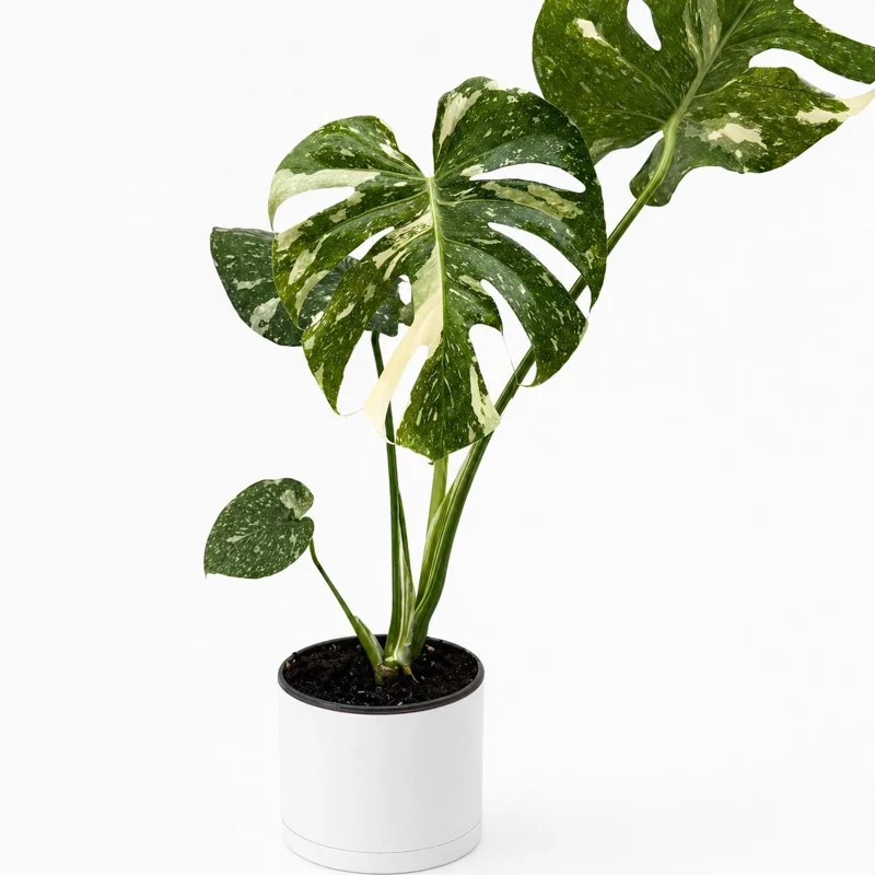 Monstera Thai Constellation Live Plant – 6 inch Pot – Indoor Variegated - Image 1