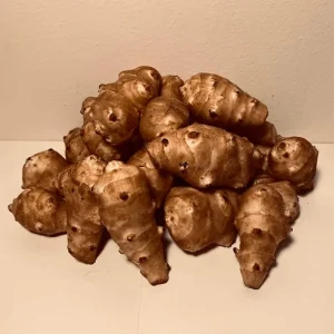 Organic Jerusalem Artichoke Tubers – Set of 3 – Early Dwarf Sunray Sunchoke for Planting - Image 1