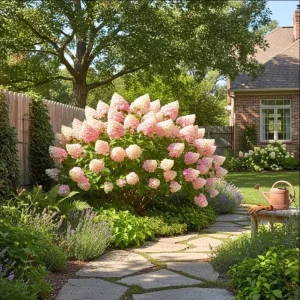 Phantom Hydrangea Tree Live Plant, 2.5 Inch Pot, 3-5 Inches Tall, Pink and White Hydrangeas for Landscaping - Image 3