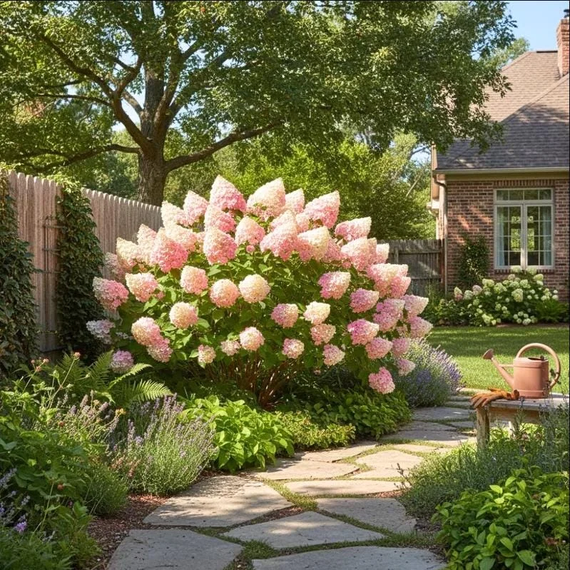 Phantom Hydrangea Tree Live Plant, 2.5 Inch Pot, 3-5 Inches Tall, Pink and White Hydrangeas for Landscaping - Image 3
