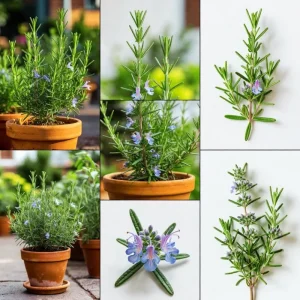 Rosemary Live Plant - Fragrant Edible Herb, Upright, 6-8 Inches Tall, Perennial - Image 4