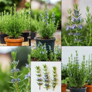 Rosemary Live Plant in 4 Inch Pot - Fragrant Edible Herb, 4-7 Inches Tall - Image 4