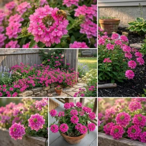 Set of 2 St. Paul Pink Verbena Live Plants 4–7 Inch Tall, Pink Verbena Flowering Plant, Ground Cover Outdoor Plant, No Pot - Image 5