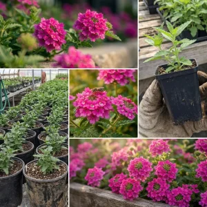 Set of 2 St. Paul Pink Verbena Live Plants 4–7 Inch Tall, Pink Verbena Flowering Plant, Ground Cover Outdoor Plant, No Pot - Image 6