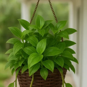 Tradescantia Wandering Jewel Live Plant – Solid Green Albiflora Verde - Image 2