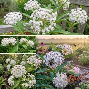 White Milkweed Live Plants – 2 Pack, 4-7” Tall – Butterfly Host Perennial - Image 5