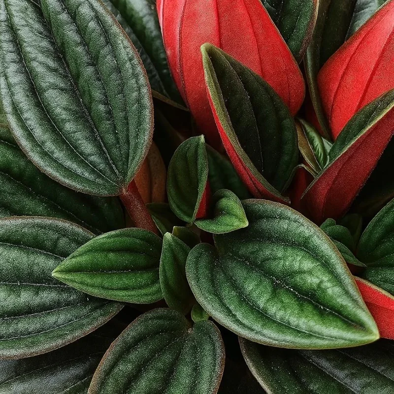 Set of 2 Peperomia Rosso Live Plants - 5-8 Inch Tall, 4 Inch Pot - Indoor Houseplant - Image 3