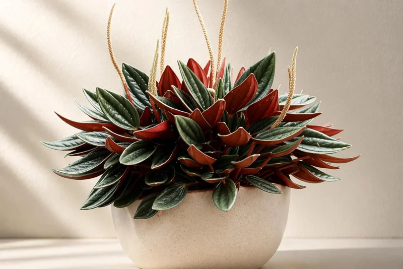 Set of 2 Peperomia Rosso Live Plants - 5-8 Inch Tall, 4 Inch Pot - Indoor Houseplant - Image 6